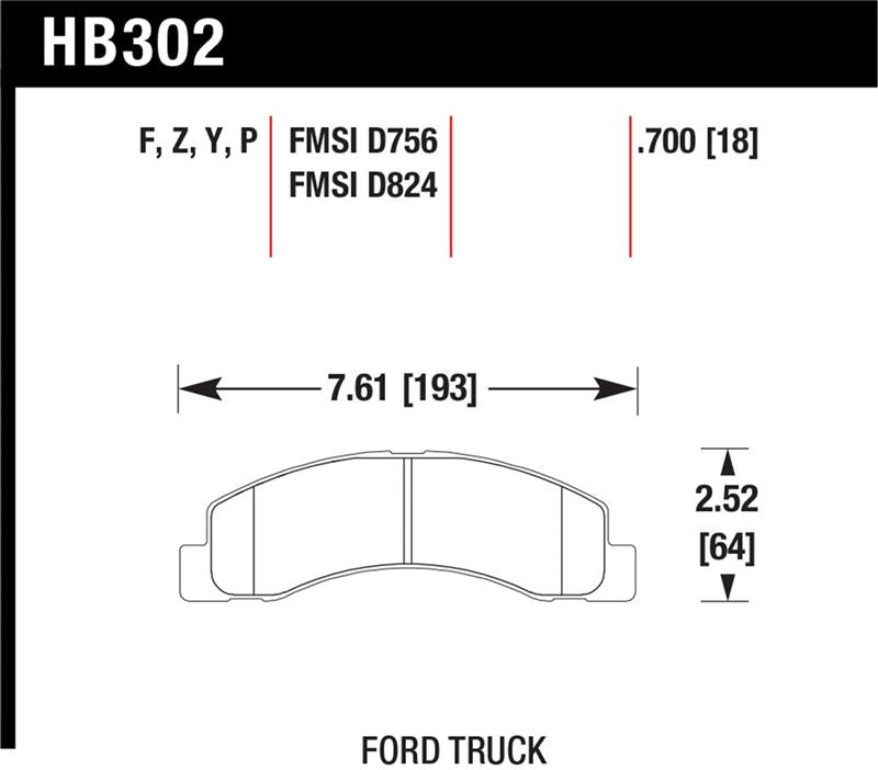 Hawk Performance Hawk LTS Street Brake Pads