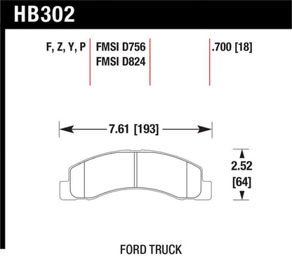 Hawk Performance Hawk LTS Street Brake Pads