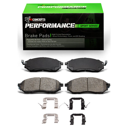 R1 Concepts R1 05-14 Infiniti FX35 Front Performance Sport Pads & Hardware Kit