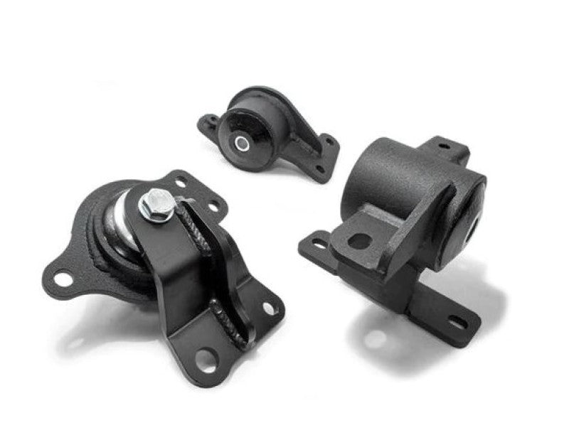 Innovative Mounts Innovative 05-08 Honda FIT/JAZZ L-Series Black Steel Mounts 75A Bushings (Auto Trans)