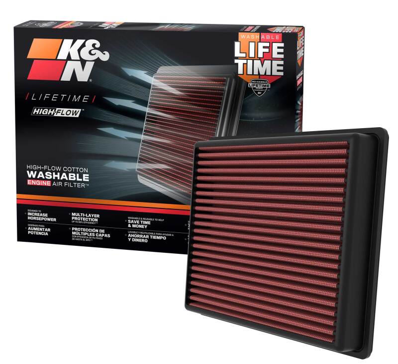 K&N Engineering K&N 2022 Toyota Tundra V6-3.5L F/I Turbo Replacement Air Filter