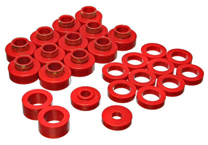 Energy Suspension CJ-8 Scrambler Body Mount - Red