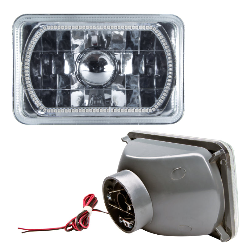 ORACLE Lighting Oracle Pre-Installed Lights 4x6 IN. Sealed Beam - Red Halo
