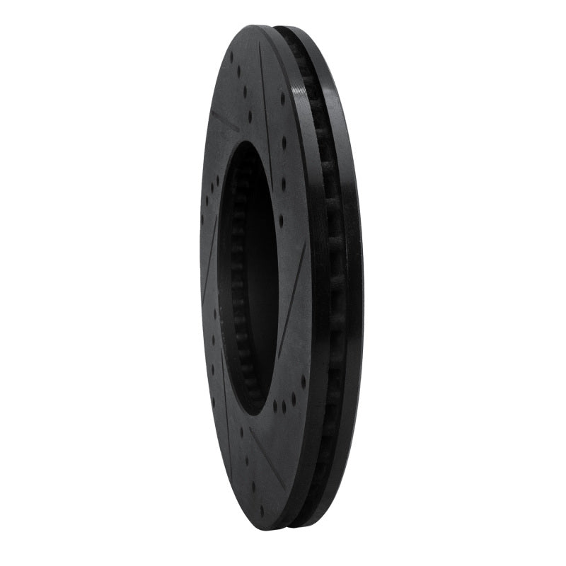 R1 Concepts R1 98-98 Volkswagen Passat (USA/Canada) Front Left Drilled & Slotted Black Brake Rotor