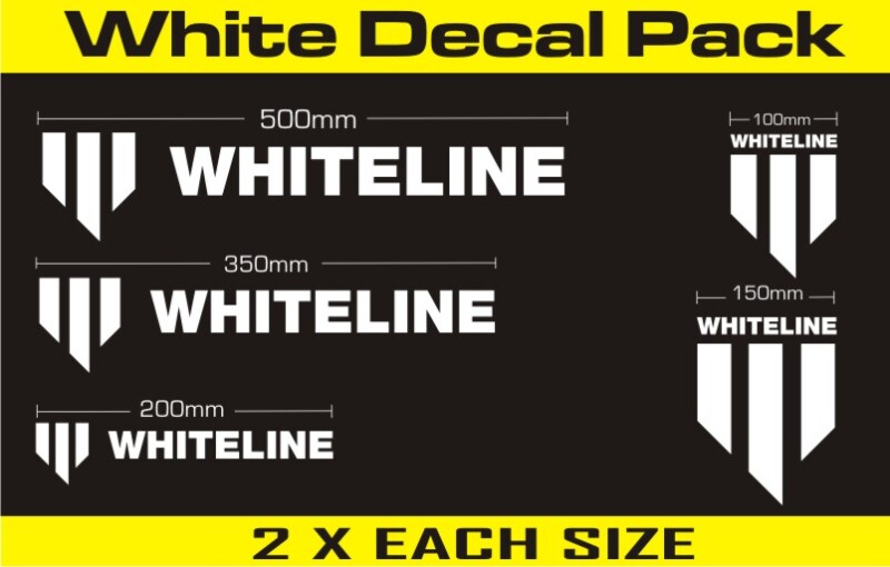 Whiteline Branded Decal Pack - White