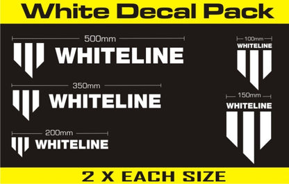 Whiteline Branded Decal Pack - White