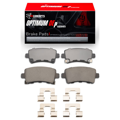 R1 Concepts R1 11-11 Saab 9-5 Rear Optimum OE Pads & Hardware Kit