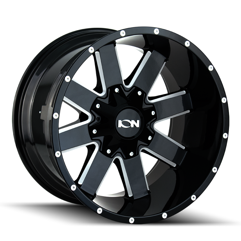 ION Wheels ION 141 20x10 / 8x170 BP / -19mm Offset / 125.2mm Hub Gloss Black Milled Wheel