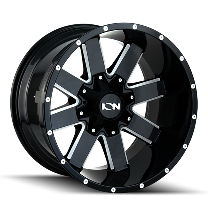 ION Wheels ION 141 20x10 / 8x170 BP / -19mm Offset / 125.2mm Hub Gloss Black Milled Wheel