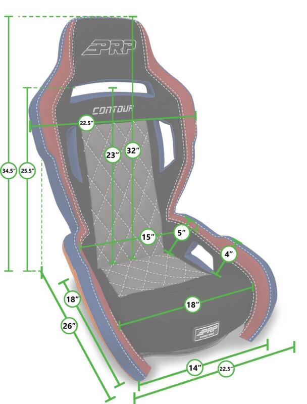 PRP Seats PRP Contour Suspension Seat - Black