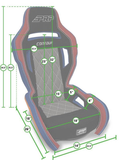 PRP Seats PRP Contour Suspension Seat - Black