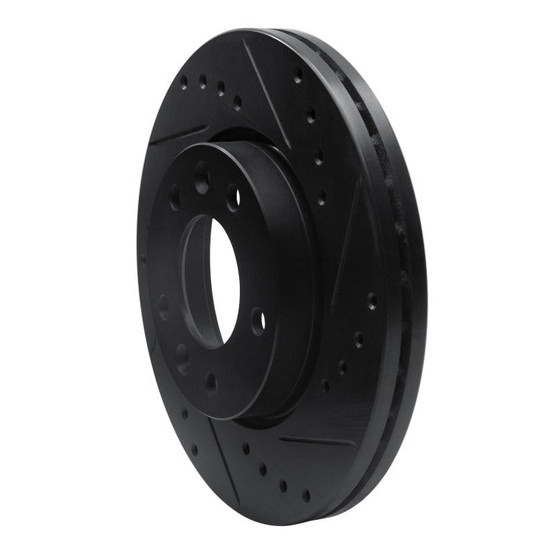 R1 Concepts R1 02-02 Kia Sedona Front Right Drilled & Slotted Black Brake Rotor