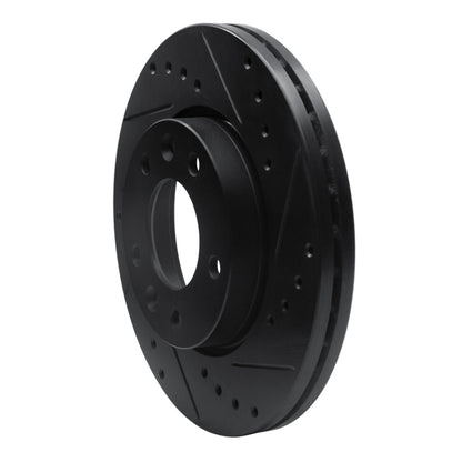 R1 Concepts R1 02-02 Kia Sedona Front Right Drilled & Slotted Black Brake Rotor