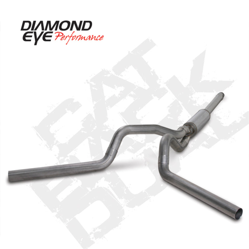 Diamond Eye Performance Diamond Eye KIT 4in Catback DUAL SS: 94-97 FORD 7.3L F250/F350 PWRSTROKE