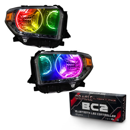 ORACLE Lighting Oracle 14-17 Toyota Tundra SMD HL - Dual Halo Kit - ColorSHIFT w/ BC1 Controller