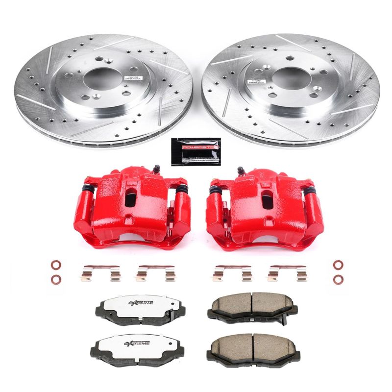 PowerStop Power Stop 03-08 Honda Pilot Front Z26 Street Warrior Brake Kit w/Calipers