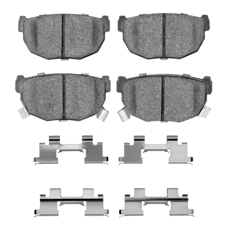 R1 Concepts R1 87-89 Nissan 300ZX Rear Semi Met Pads & Hardware Kit