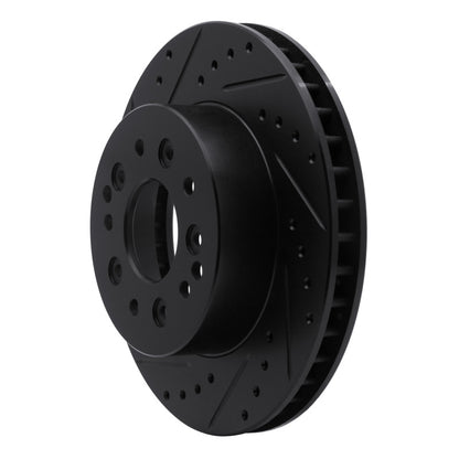 R1 Concepts R1 63-82 Chevrolet Corvette Front/Rear Left Drilled & Slotted Black Brake Rotor
