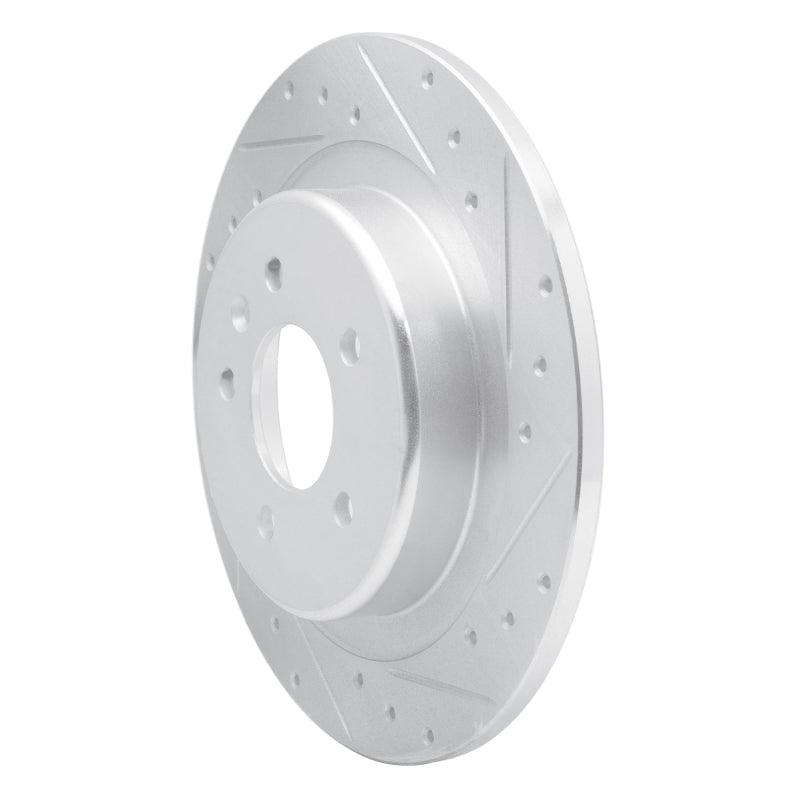 R1 Concepts R1 16-18 Buick Envision Rear Right Drilled & Slotted Silver Brake Rotor