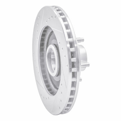 R1 Concepts R1 84-87 Lincoln CONTINENTAL Front Right Drilled & Slotted Silver Brake Rotor