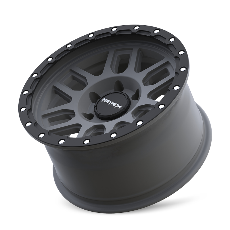 Mayhem 8304 Delta 17x9 / 5x127 BP / -12mm Offset / 78.1mm Hub Matte Gunmetal w/Matte Black Lip Wheel