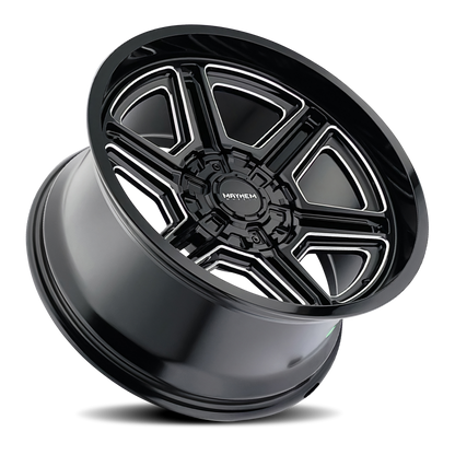Mayhem 8117 Hermosa 20x10 / 8x170 BP / -25mm Offset / 125.2mm Hub Black/Milled Wheel