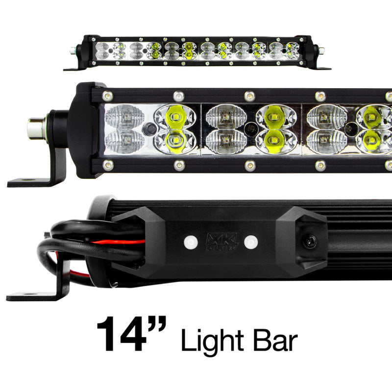 XKGLOW XK Glow RGBW Light Bar High Power Offroad Work/Hunting Light w/ Bluetooth Controller 14In