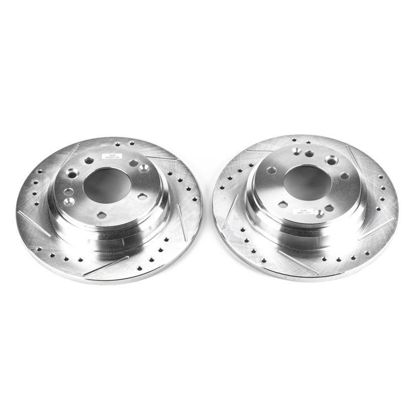 PowerStop Power Stop 99-01 Acura RL Rear Evolution Drilled & Slotted Rotors - Pair