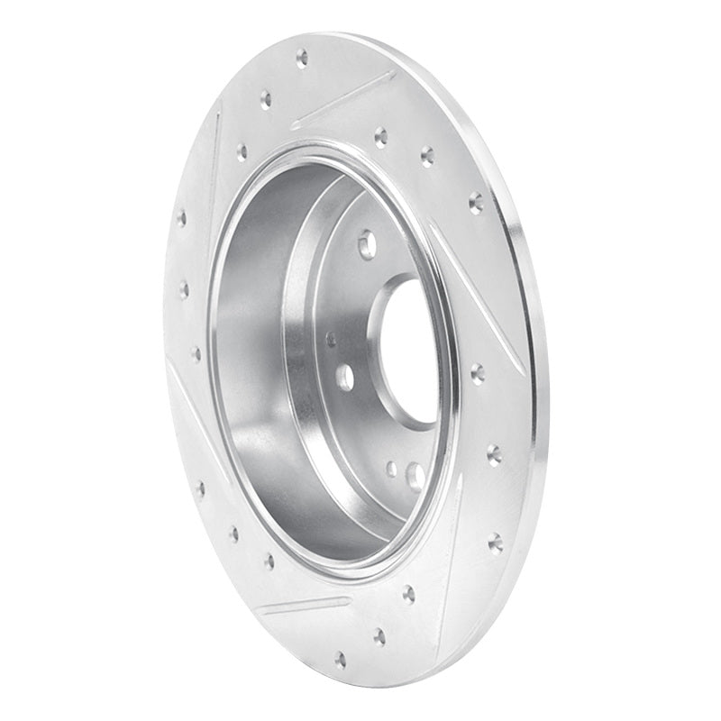 R1 Concepts R1 99-11 Acura TL Rear Right Drilled & Slotted Silver Brake Rotor