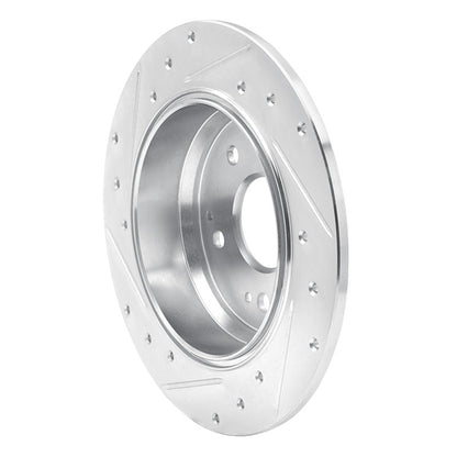 R1 Concepts R1 99-11 Acura TL Rear Right Drilled & Slotted Silver Brake Rotor