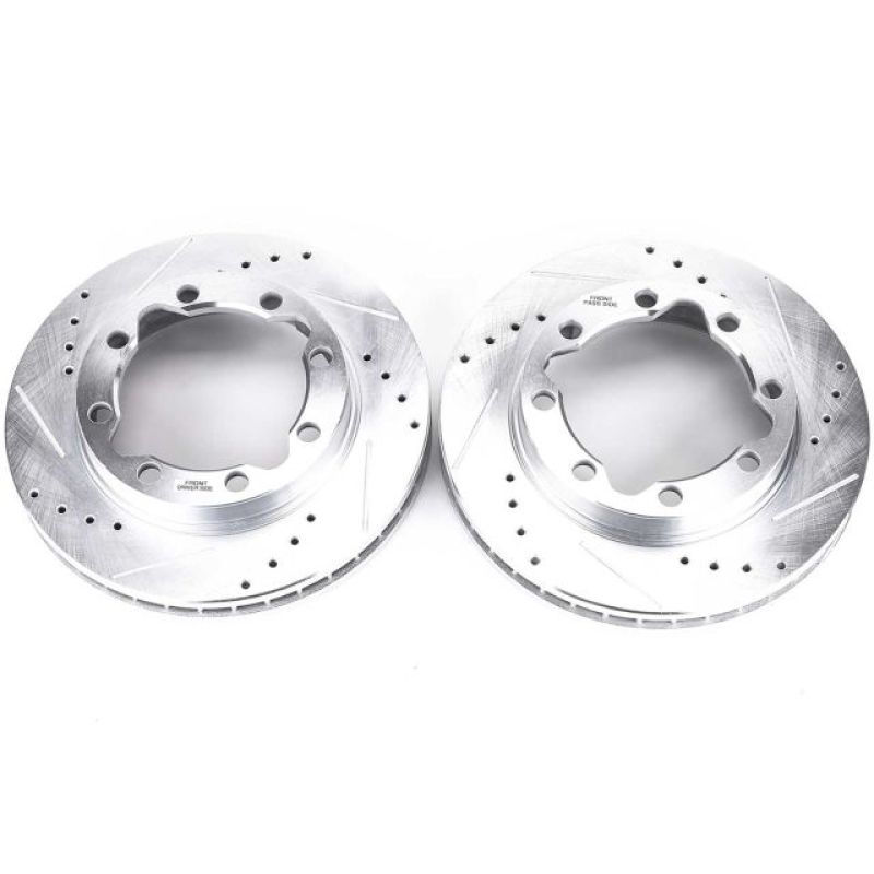 PowerStop Power Stop 90-00 Chevrolet K3500 Front Evolution Drilled & Slotted Rotors - Pair