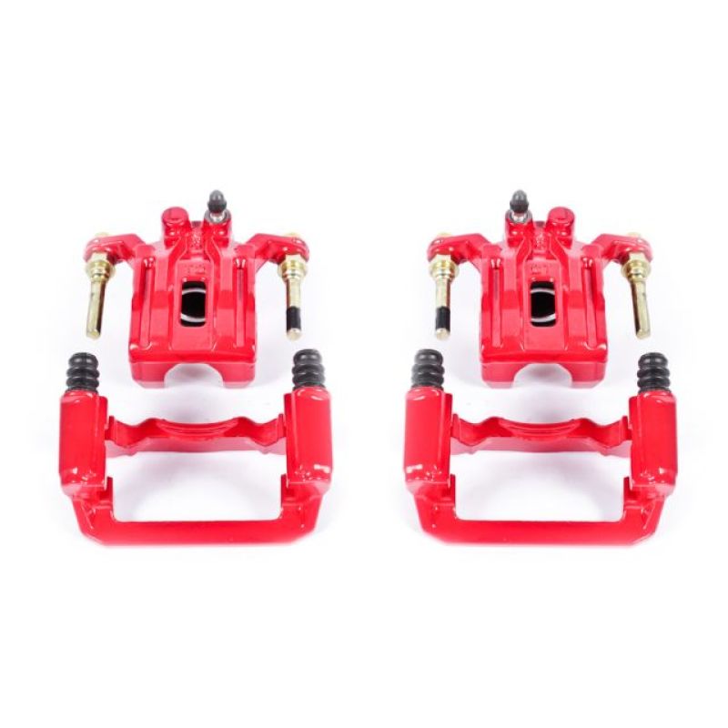 PowerStop Power Stop 05-18 Nissan Frontier Rear Red Calipers w/Brackets - Pair
