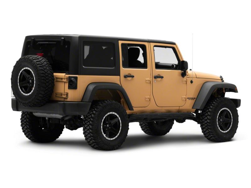 Raxiom 07-18 Jeep Wrangler JK Axial Series Halo LED Tail Lights- Black Housing (Clear Lens)