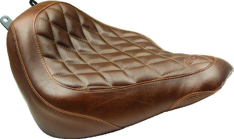 Mustang Motorcycle Mustang 91-05 Harley Dyna Wide Touring Recessed Passenger Seat w/Studs - Black