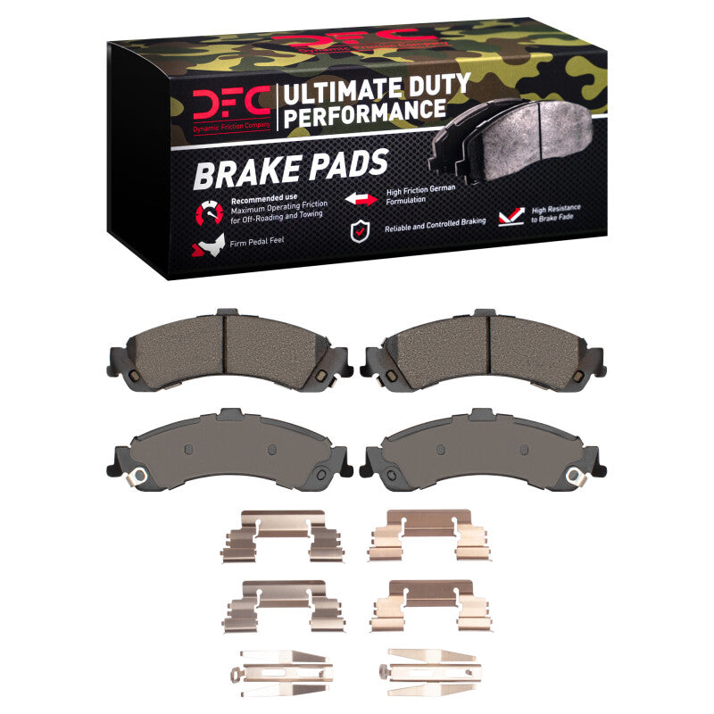 DFC 00-06 Cadillac Escalade EXT Rear Ultimate Duty Performance Brake Pads and Hardware Kit