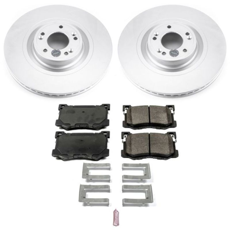 PowerStop Power Stop 15-16 Hyundai Genesis Front Z17 Evolution Geomet Coated Brake Kit