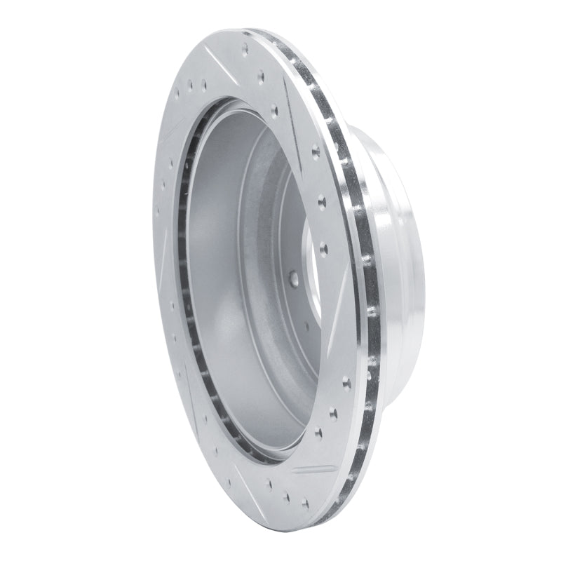 R1 Concepts R1 92-04 Acura SLX Rear Left Drilled & Slotted Silver Brake Rotor