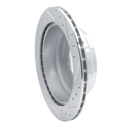 R1 Concepts R1 92-04 Acura SLX Rear Left Drilled & Slotted Silver Brake Rotor
