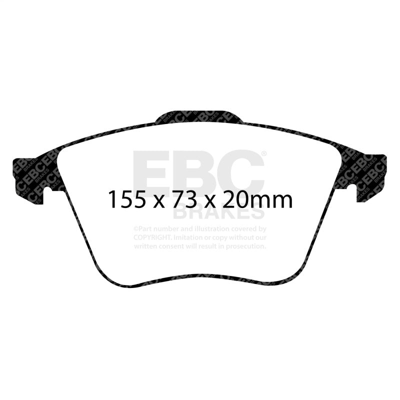 EBC Racing 07-10 Audi TT Quattro 3.2L RP-X Front Brake Pads
