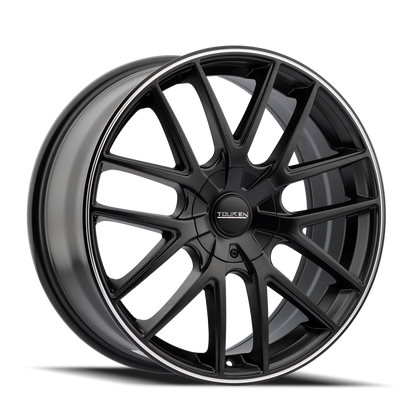 Touren 3260 TR60 20x8.5 / 5x108/114.3 BP / 40mm Offset / 72.62mm Hub Matte Black Machined Wheel