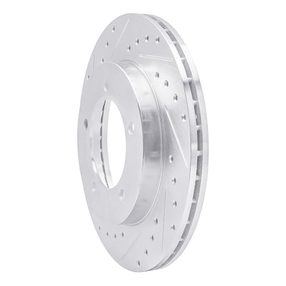 R1 Concepts R1 96-98 Suzuki SIDEKICK Front Left Drilled & Slotted Silver Brake Rotor