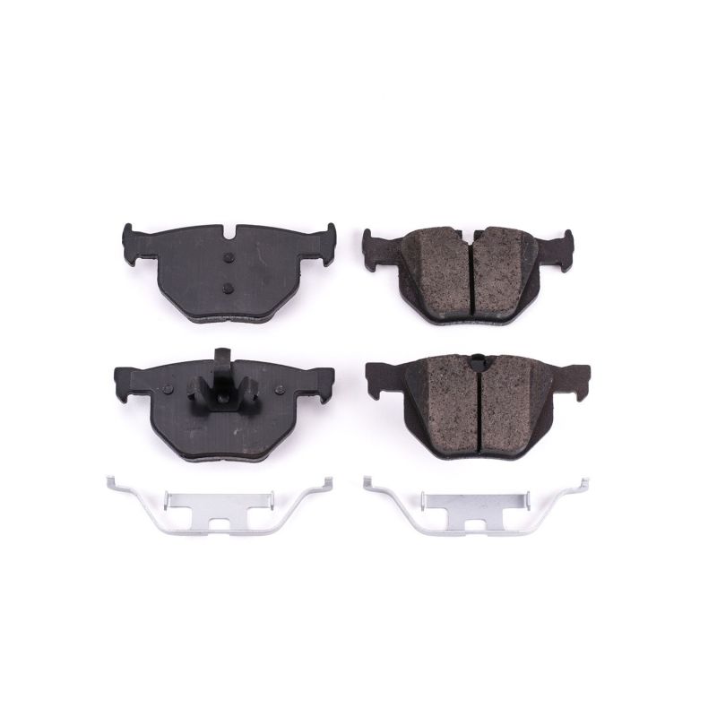 PowerStop Power Stop 2006 BMW 330Ci Rear Z17 Evolution Ceramic Brake Pads w/Hardware