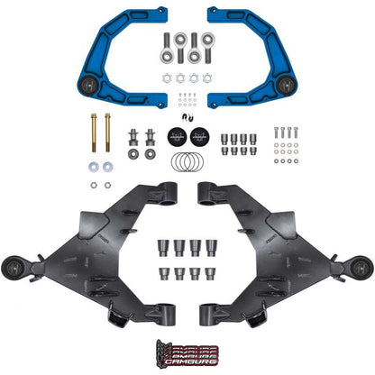 Camburg 22-25 Toyota Tundra 2WD/4WD Blue KINETIK Uniball Trail Series Long Travel Kit w/ Billet UCA