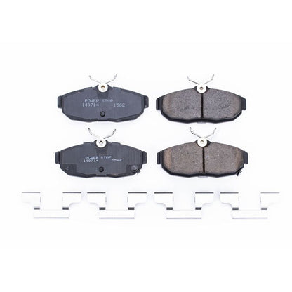 PowerStop Power Stop 2012 Ford Mustang Rear Z17 Evolution Ceramic Brake Pads w/Hardware
