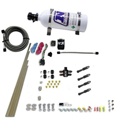 Nitrous Express Dry Direct Port Nitrous Kit 4 Cyl w/5lb Bottle