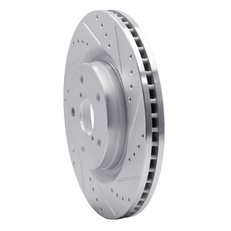 R1 Concepts R1 19-24 Subaru Forester Front Right Drilled & Slotted Silver Brake Rotor