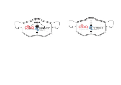 DBA 01-07 Ford Escape Street Series Front Brake Pads