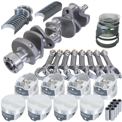 Eagle Chevy LT1350 1Pc 3.480in Crank 5.700in I-Beam Rods -3.7cc 4.030in Pistons Rotating Assembly