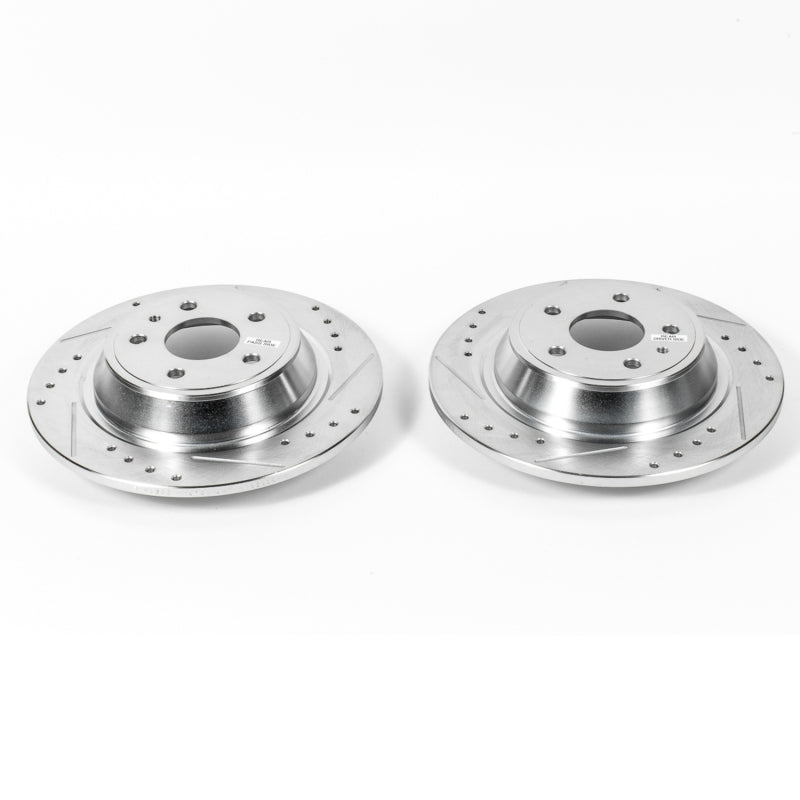 PowerStop Power Stop 13-19 Ford Fusion Rear Evolution Drilled & Slotted Rotors - Pair