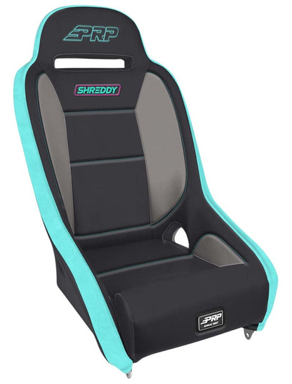 PRP Seats PRP Shreddy Comp Elite Suspension Seat - Black- Pink/Teal